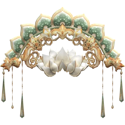 Traditional Lotus Flower Headpiece 