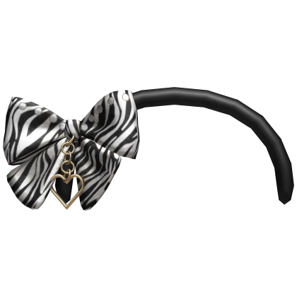 Gyaru Zebra Bow Headband 2000s Y2K Doll Mcbling 