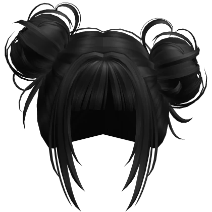 Tilted Messy Buns (Black)
