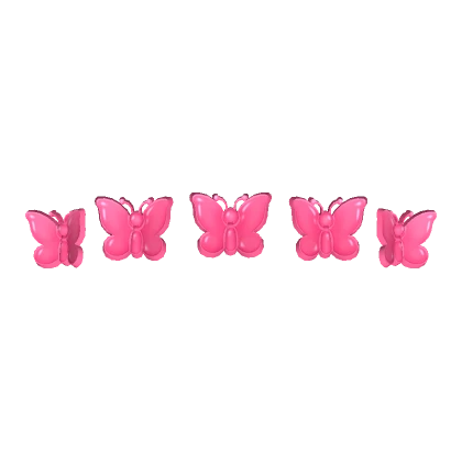 y2k Pink Butterfly Hair Clips