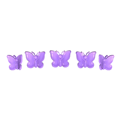 y2k Purple Butterfly Hair Clips