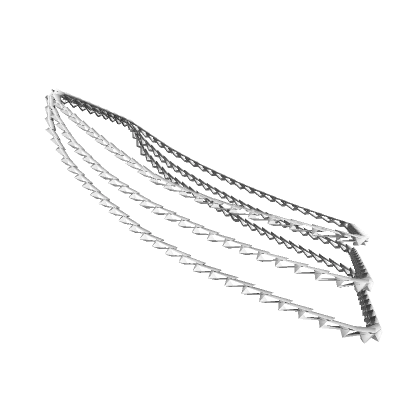 1.0 Girl Silver Triple Body Chain