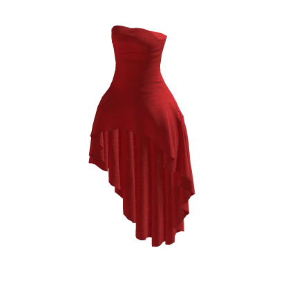 Waterfall Dress Red