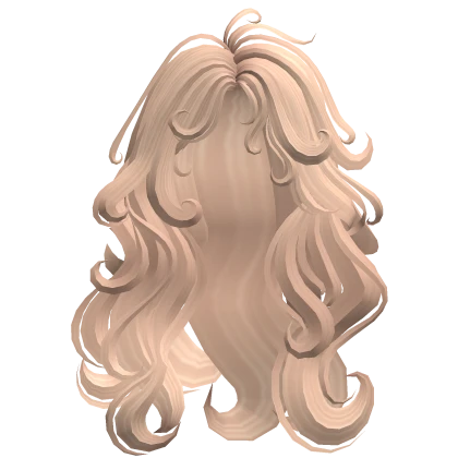 Long Swirly Curly Messy Fairy Hair (Blonde)