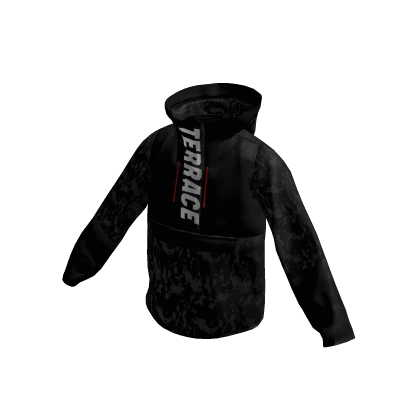 Terrace Monochrome Camo Black Windbreaker