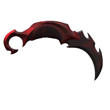 Holdable Karambit - Firebrand Crimson Red