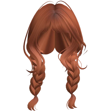 Ginger Wavy Braided Pigtails