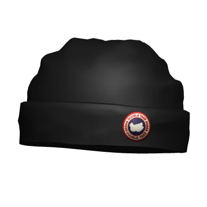 Black Luxury Goose Designer Beanie