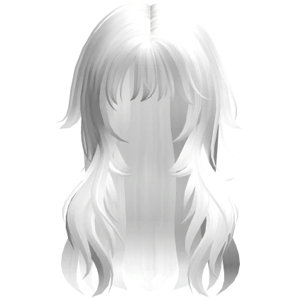 ♡ White messy cute scene anime girl hair
