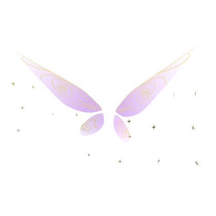 Transparent Purple Tinkerbell Pixie Fairy Wings