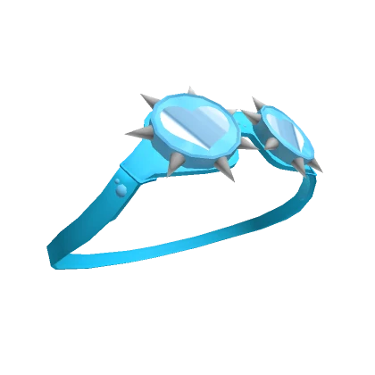 Blue Spiked Goggles