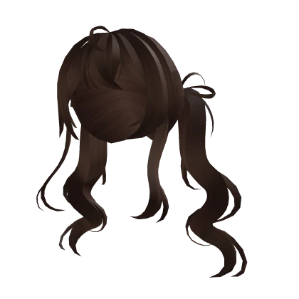 Loose Brown Wavy Pigtails