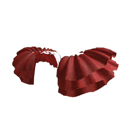 Lace Ruffle Side Accents in Red