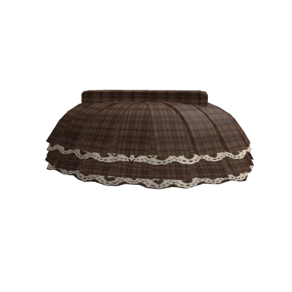 Cottage cute igari brown plaid skirt 3.0