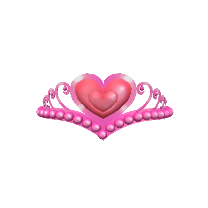 Pink Lovely Heart Tiara