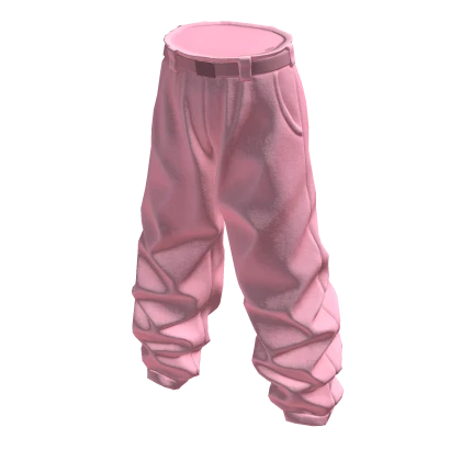 Y2K Baggy Dress Pants – Pink