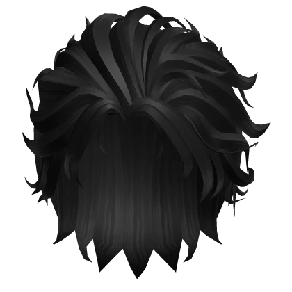 Messy Samurai Hair (Black)