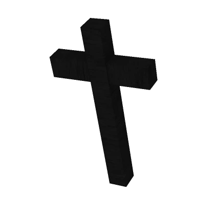 ✅ Holdable Black Cross