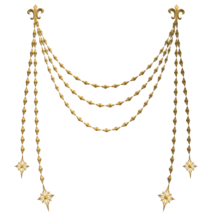 1.0 Back chains in gold