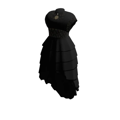Long Gothic Skirt In Black Lace