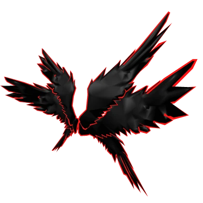 Dark Red Angel Wings