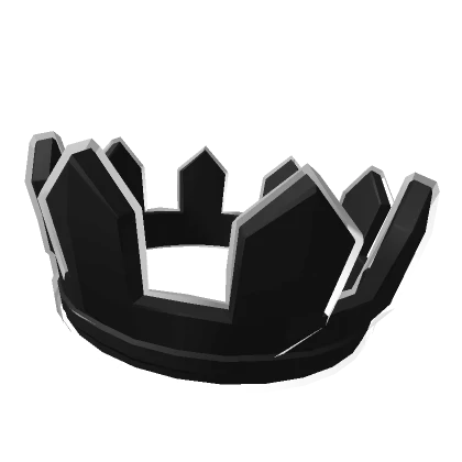 Black Cartoony Crown