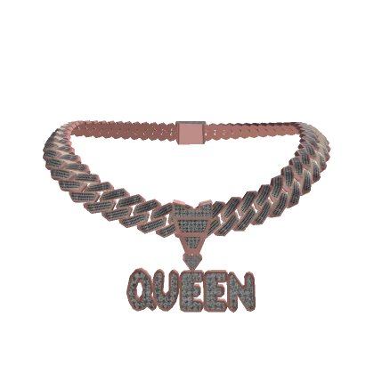 Iced Out Rose Gold Queen Chain (Females)