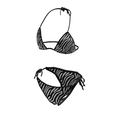 BIkini Swimsuit Zebra Print