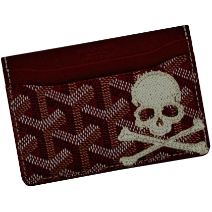goyard x mastermind 2005 burgundy cardholder