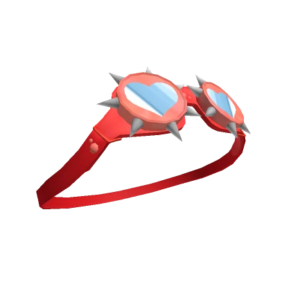 Red Spiked Goggles