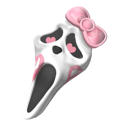 Kawaii Ghost Kitty Mask (Side)