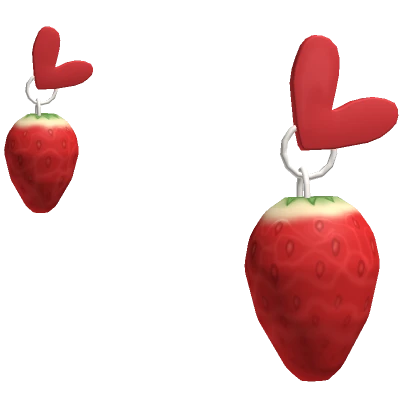 Heart Strawberry Earrings