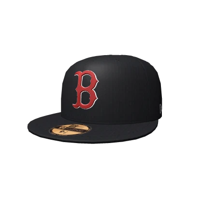 Red Boston Fitted Cap