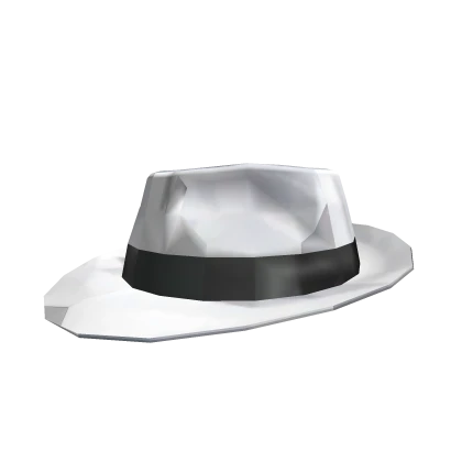 White Sparkle Time Fedora 