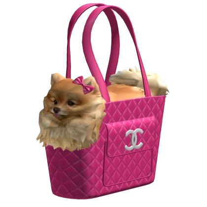 CC dog purse bag mcbling vintage 2000s Hot pink