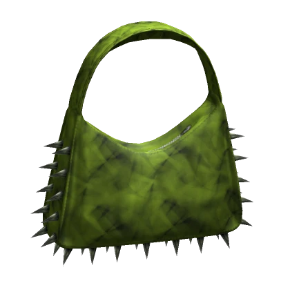 Y2K Spiked Shoulder Bag in Green