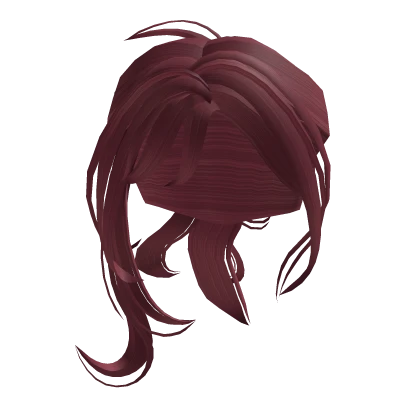 Messy Blewn Ponytail (Dark Cherry)