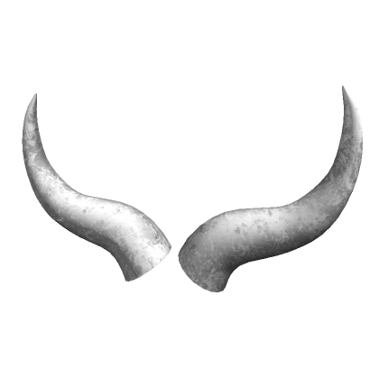 Silver Curved Horns