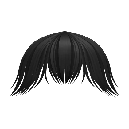 Fluffy Grunge Bangs in Black