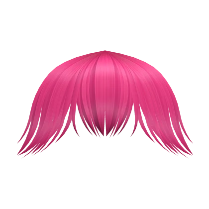 Fluffy Grunge Bangs in Hot Pink