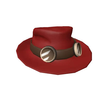 Crimson Aviator Fedora