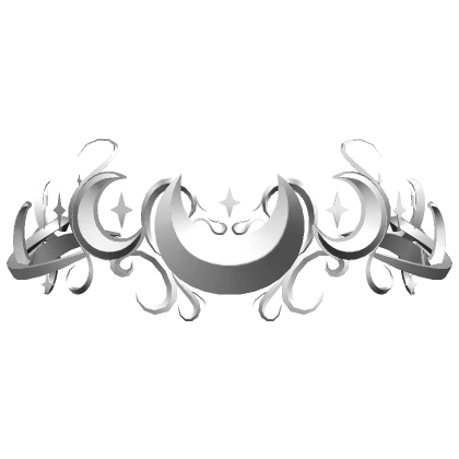 Silver Moon Sigil Cyber Crown