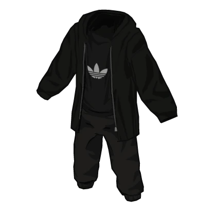 adidas y2k black Outfit