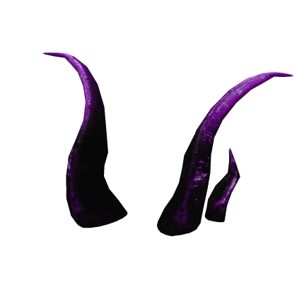 [PBR] Black Purple Rusted Iron Horns