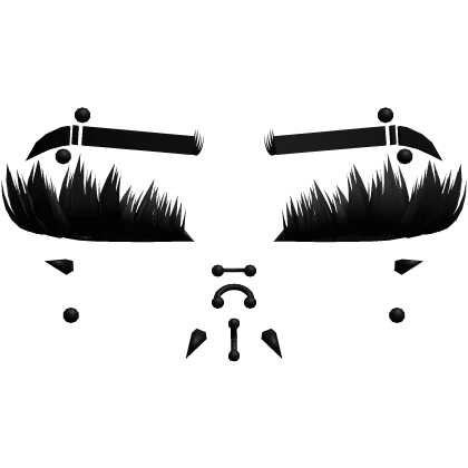 ♡ punk lashes w piercings