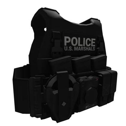 East Coast U.S. Marshals Plate Carrier (Black)