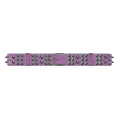 Pink Studded Spikey Checkered Belt 1.0