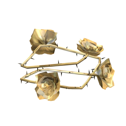[Left] Shoulder Spiked Gold Roses