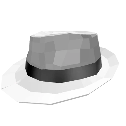 White Sparkle Time Fedora