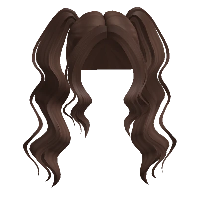 Wavy Long Pigtails (Brown)